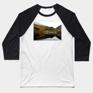 Autumn Trees Flam Aurlandsfjord Norway Baseball T-Shirt